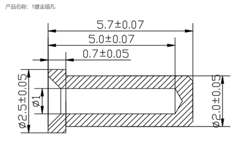 1镀金插孔