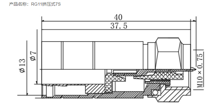 RG11挤压式7S